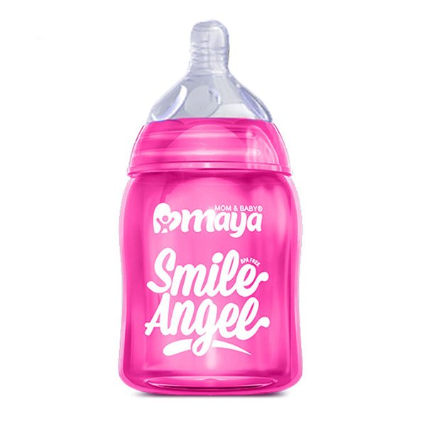 شیشه شیر دهانه عریض مایا مدل SMILE ANGEL