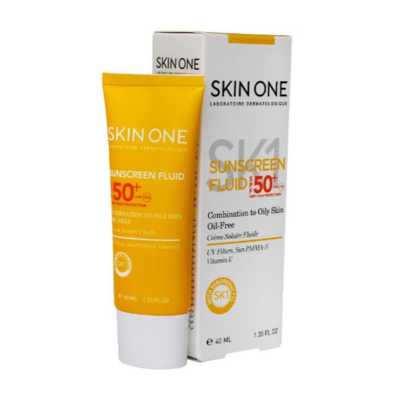 فلوئید ضد آفتاب SPF50 اسکین وان مخصوص پوست مختلط تا چرب