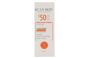 کرم ضد آفتاب بی رنگ پوست خشک SPF50 اسکن اسکین
