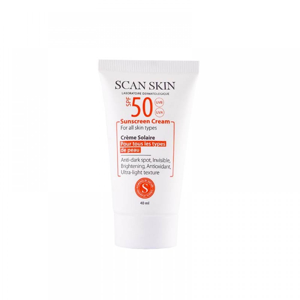 کرم ضد آفتاب ضد لک Spf50 مناسب انواع پوست اسکن اسکین