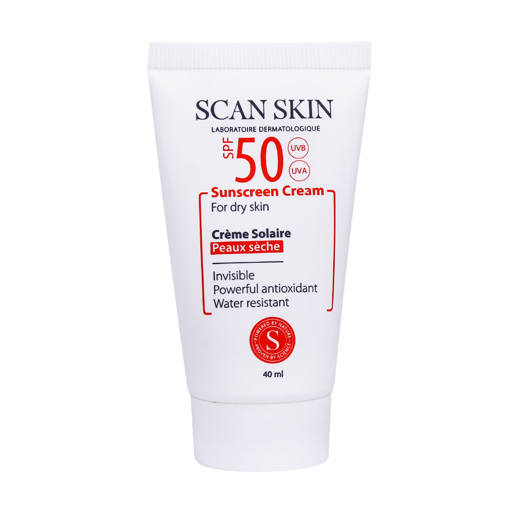 کرم ضد آفتاب بی رنگ پوست خشک SPF50 اسکن اسکی