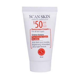 کرم ضد آفتاب ضد لک Spf50 مناسب انواع پوست اسکن اسکین