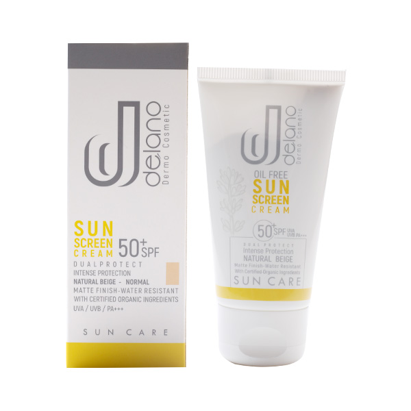 کرم ضد آفتاب بایوتچ دلانو (ضد آفتاب و ضد لک) SPF50 بژ طبیعی